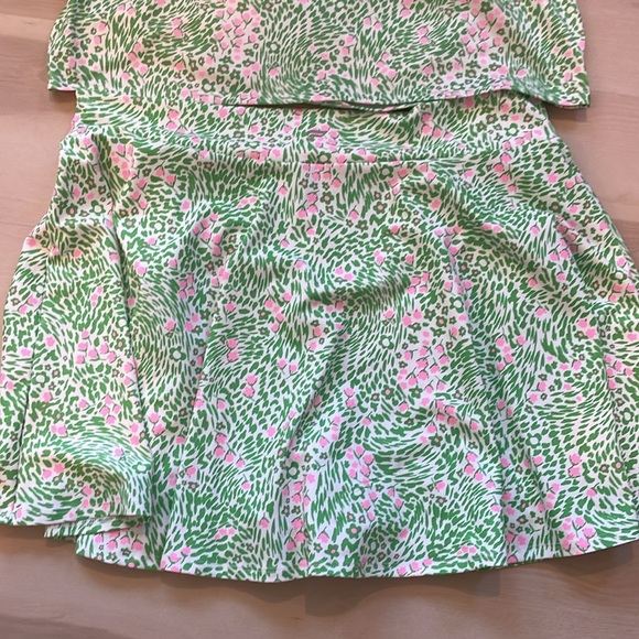 Fatletics flounce matching set skirt/skort bra tank floral 2X pickleball - Picture 7 of 13
